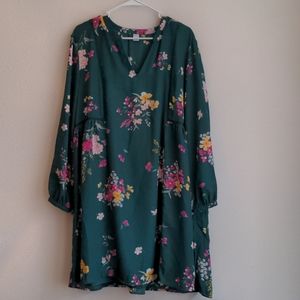 (NWT) Old Navy green floral dress XL